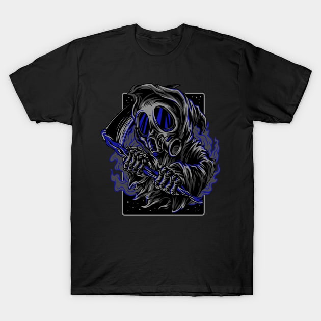 Reaper Scythe Smoke Purple T-Shirt by BradleyHeal